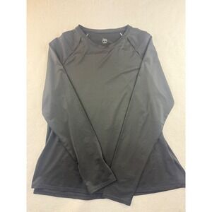 TAIL Activewear Women Black‎ Long Sleeve Perforated Shoulder Athletic Top